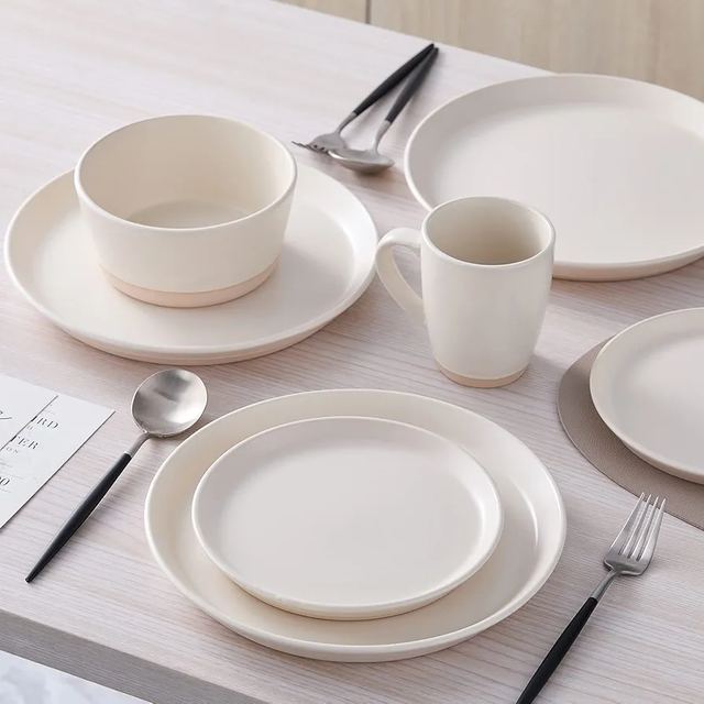 Abbot White Porcelain Dinner Set, chithunzi 2