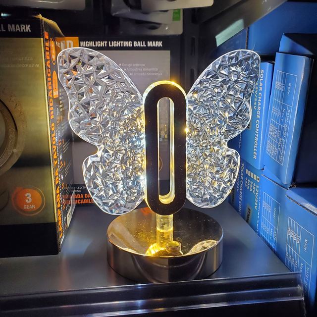 Butterfly Luxury Crystal Desk Lamp
