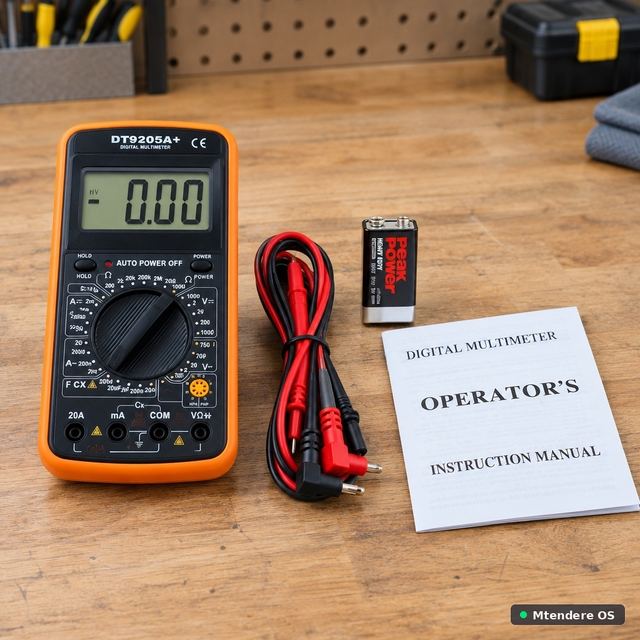 DT9205A+ Digital Multimeter with Test Leads