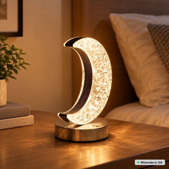 Rechargeable Crescent Moon Table Lamp